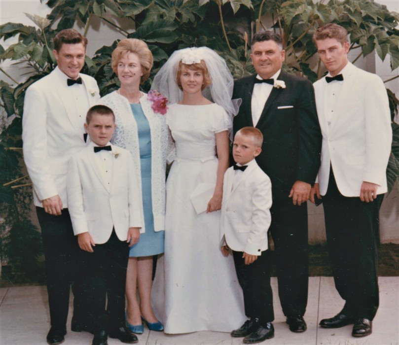 John, Mom, Karon, Dad, Karl, Pete, and Rod August 1965